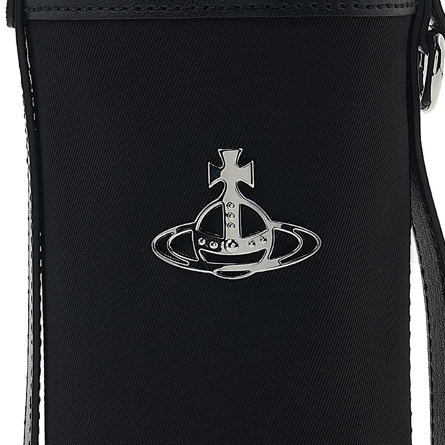 Vivienne Westwood ORB Logo Leather Crossbody Bag Black Women’s
