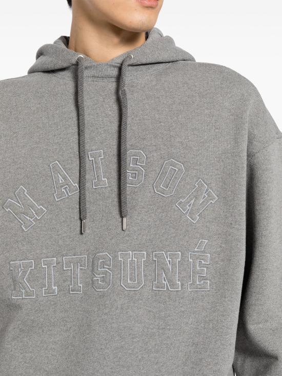 Maison Kitsune Women’s Cotton Hoodie S NM00702KM0326H131 MEDIUM GREY MELANGE DOM