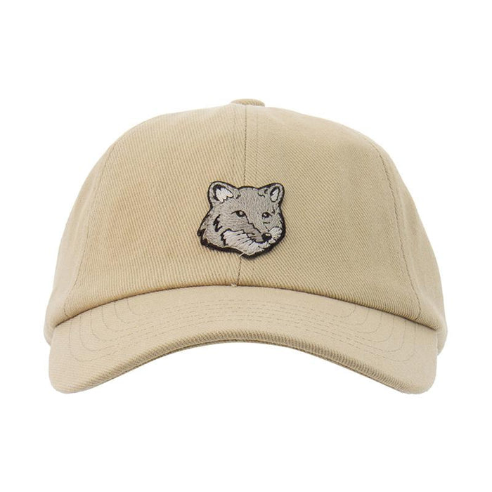Maison Kitsune Bold Fox Head Canvas Baseball Cap MM06104 WW0096 P357