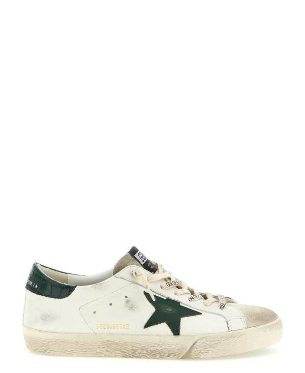 GOLDEN GOOSE Green Star Heel Cup Superstar Low-Top Sneakers