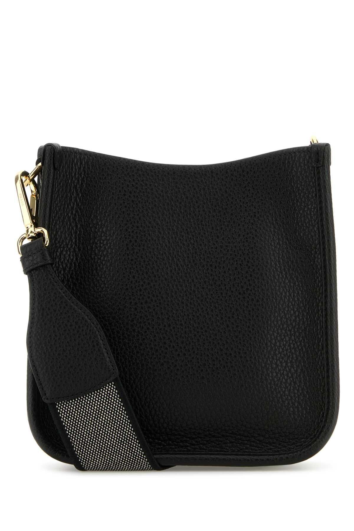 PRADA Leather Shoulder Bag Black
