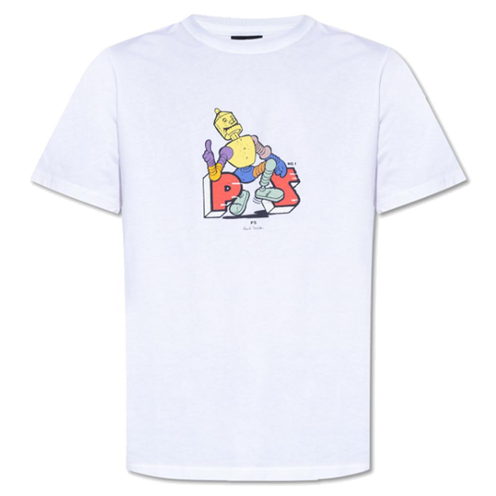 Paul Smith Men's Robot Print T-Shirt M2R 011R MP4444 01