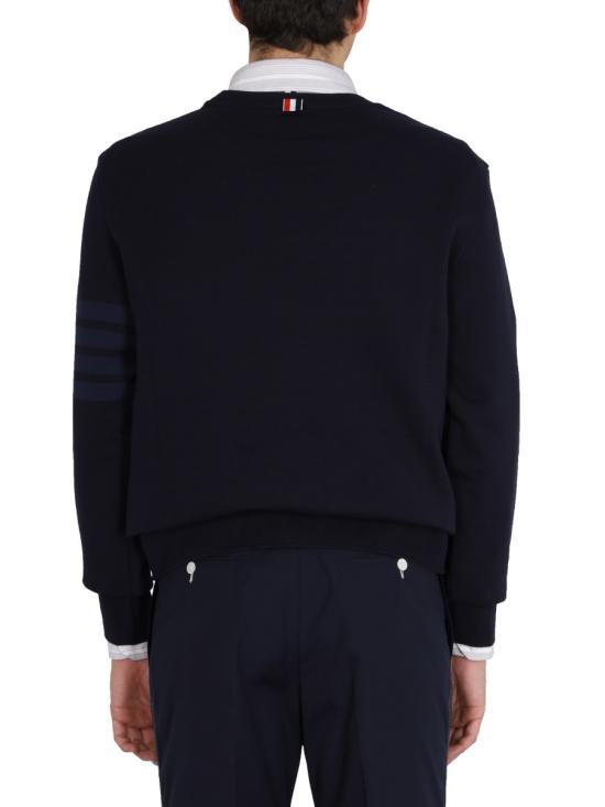 THOM BROWNE Navy Long Sleeve Sweatshirt