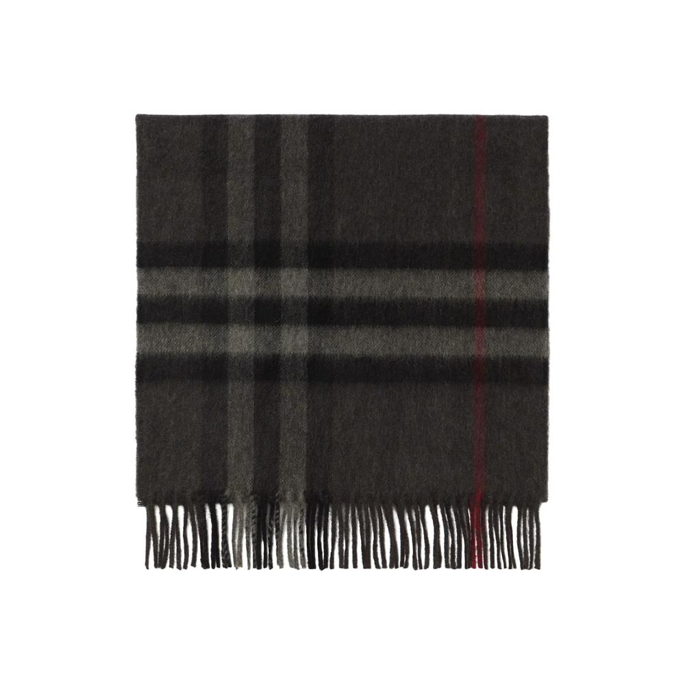 BURBERRY Giant Check Wool Scarf Beige