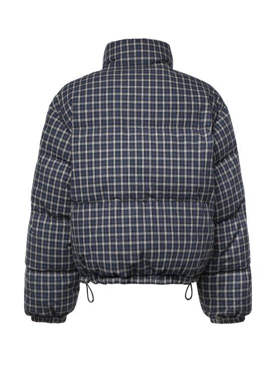 Miu Miu Blue White Down Puffer Jacket