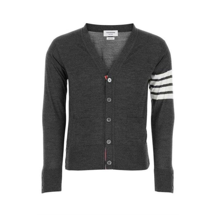 THOM BROWNE Sustainable Wool Cardigan Knit