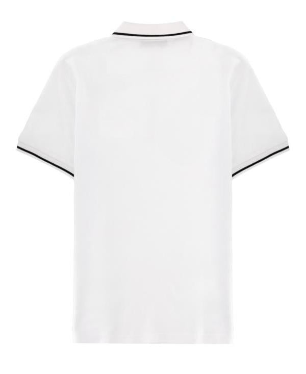 Versace V Emblem Embroidered Polo Shirt for Men 80GAGT04 CJ01T 003