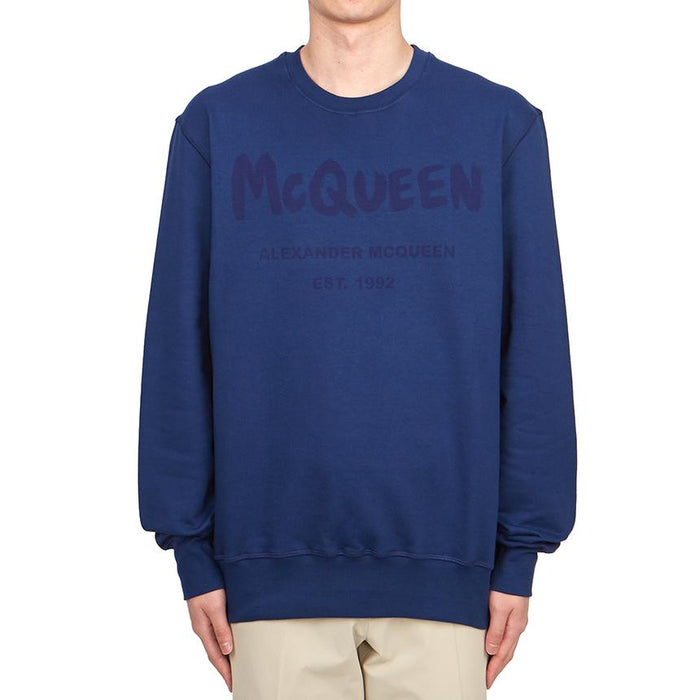 Alexander Mcqueen Men's Logo Sweatshirt Gray