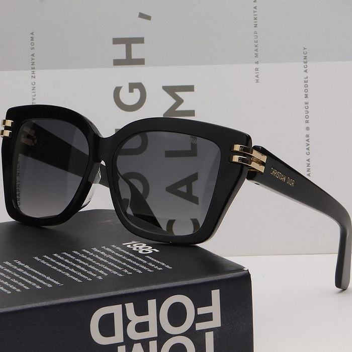 DIOR Black Acetate Asian Fit Unisex Sunglasses
