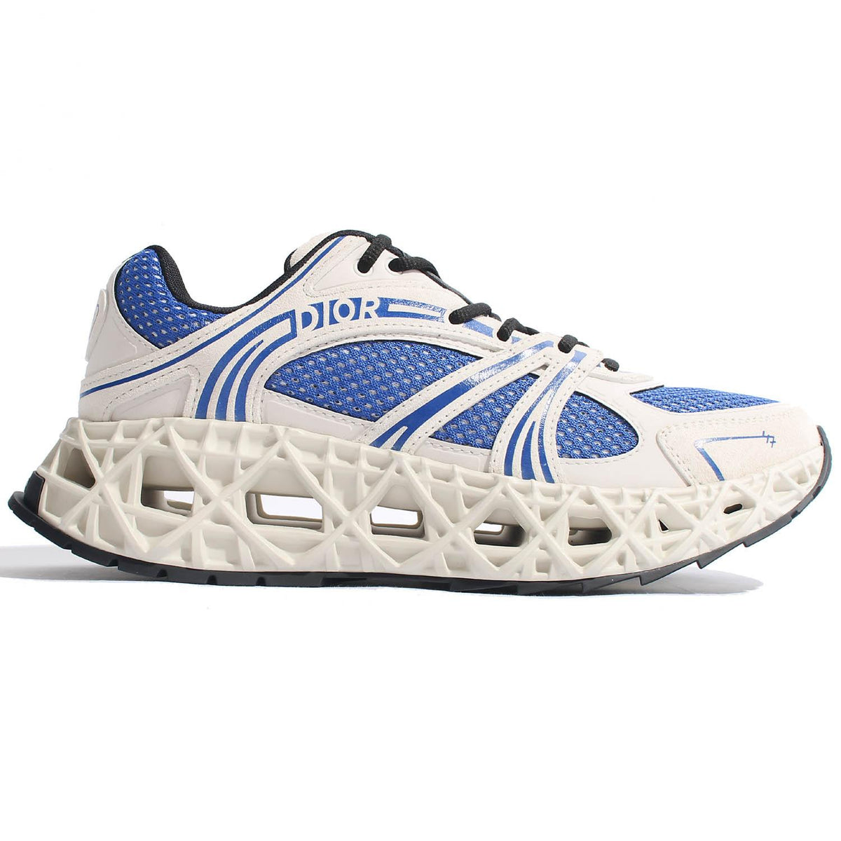 DIOR MEN White Blue B35 NXXT Low Top Sneakers