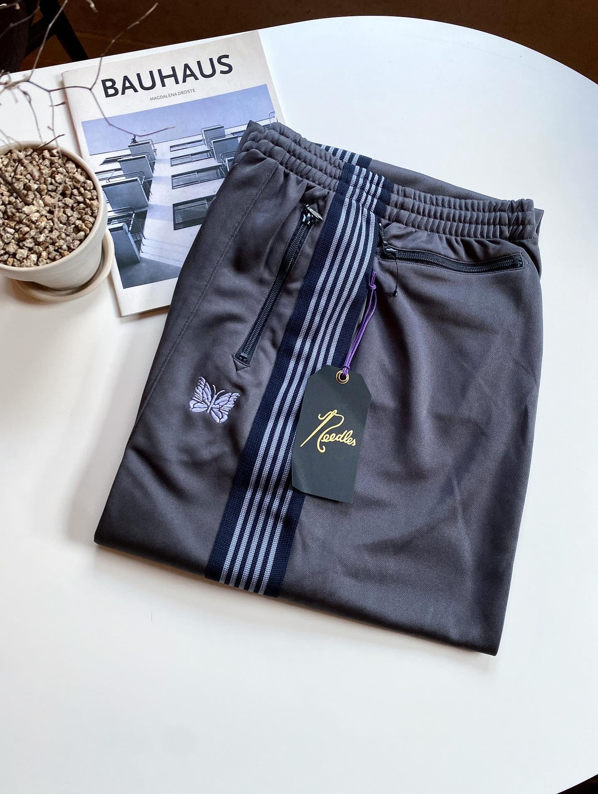 NEEDLES x B2nd HD Track Pants Poly Smooth Charcoal Unisex Joggers