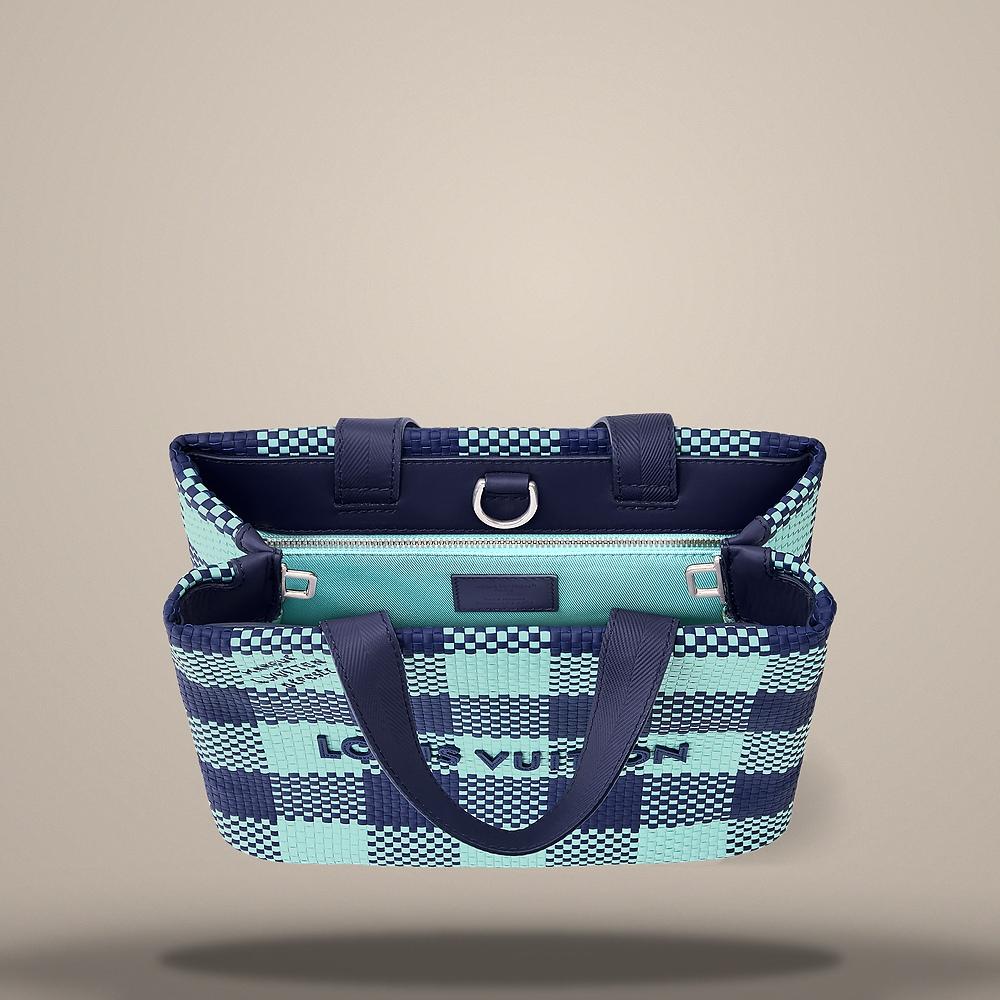Louis Vuitton Mini Shopper Tote Bag Baby Blue Navy Blue N40879