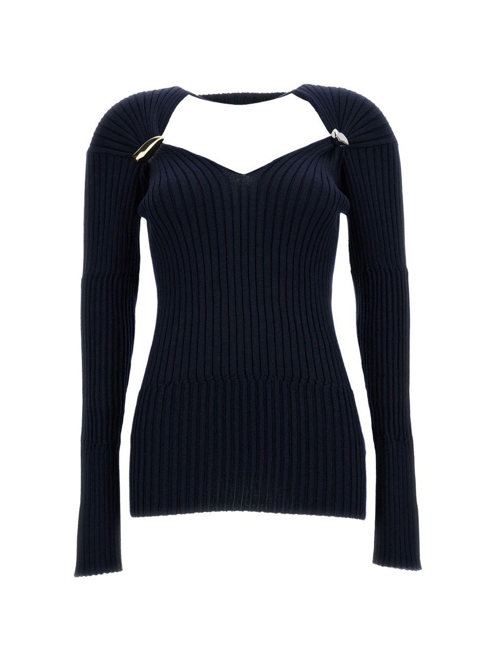 Bottega Veneta V-Neck Knit Sweater SS26 Beige Wool