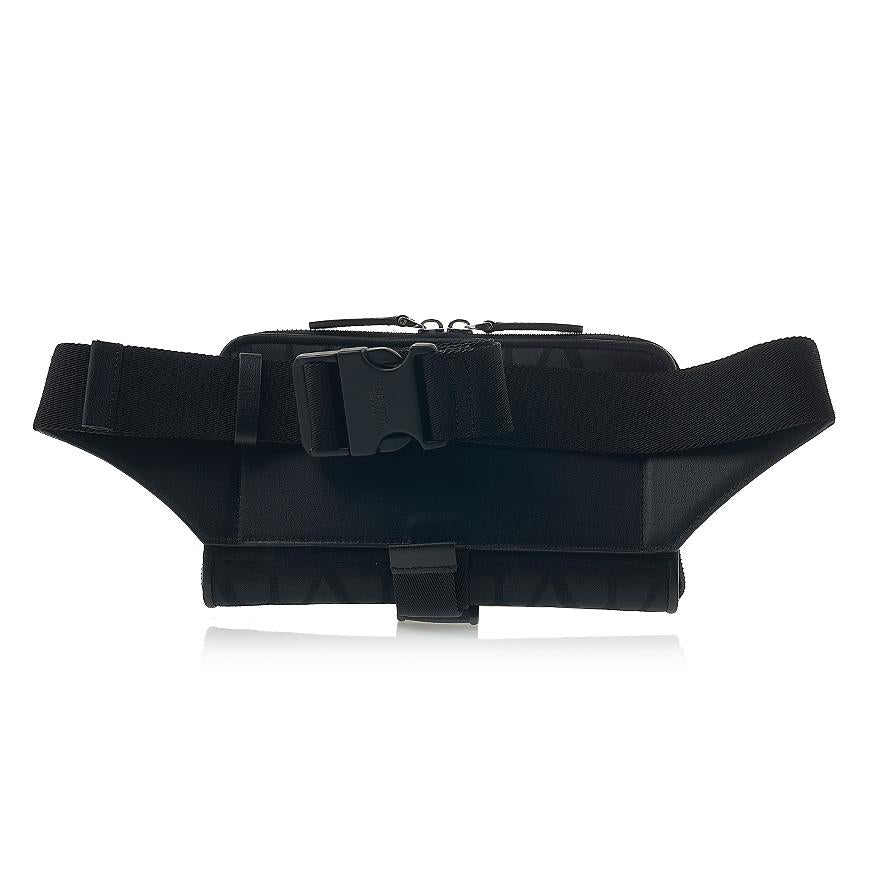 VALENTINO Nylon Iconography Belt Bag Black Unisex Crossbody