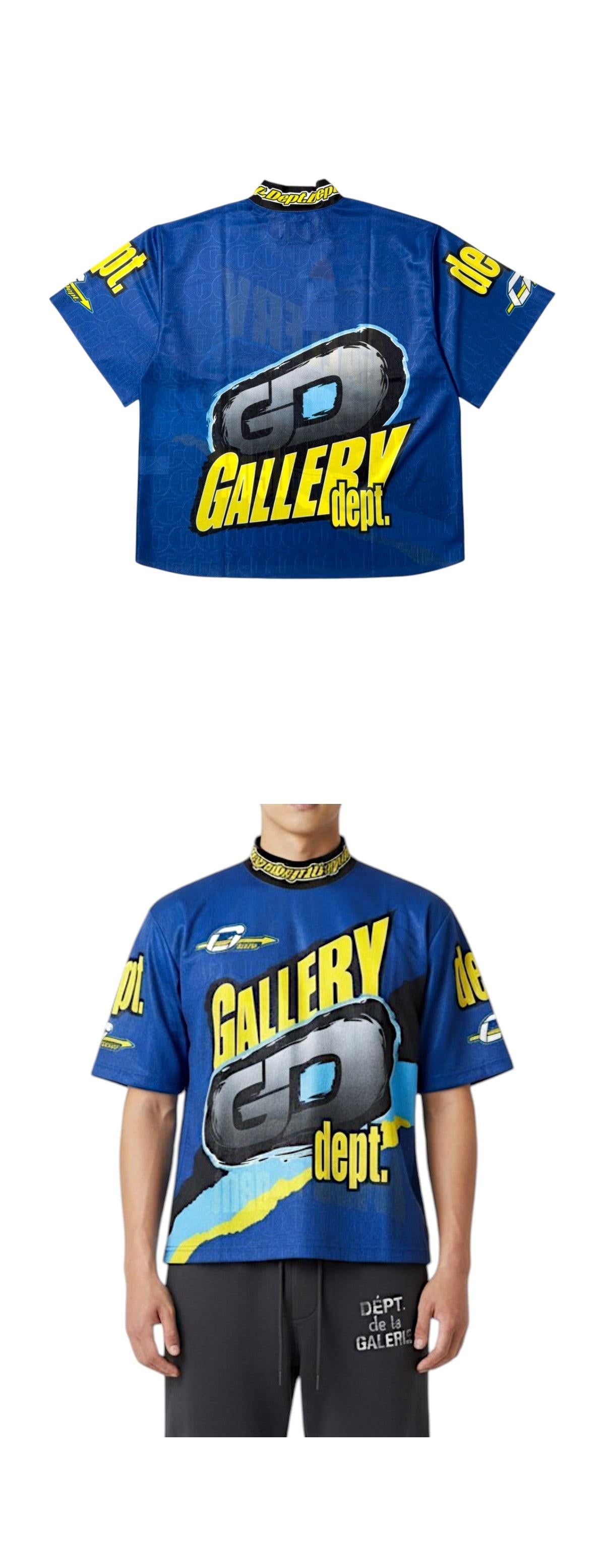GALLERY DEPT. Free Logo Short Sleeve T-Shirt Blue Unisex