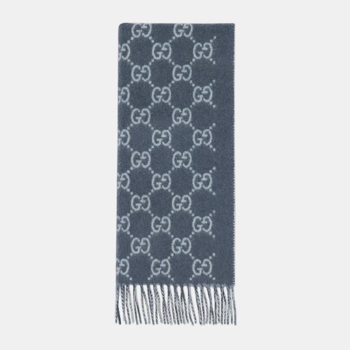 GUCCI GG Cashmere Shawl Scarf for Men 812317 4GABX 4169