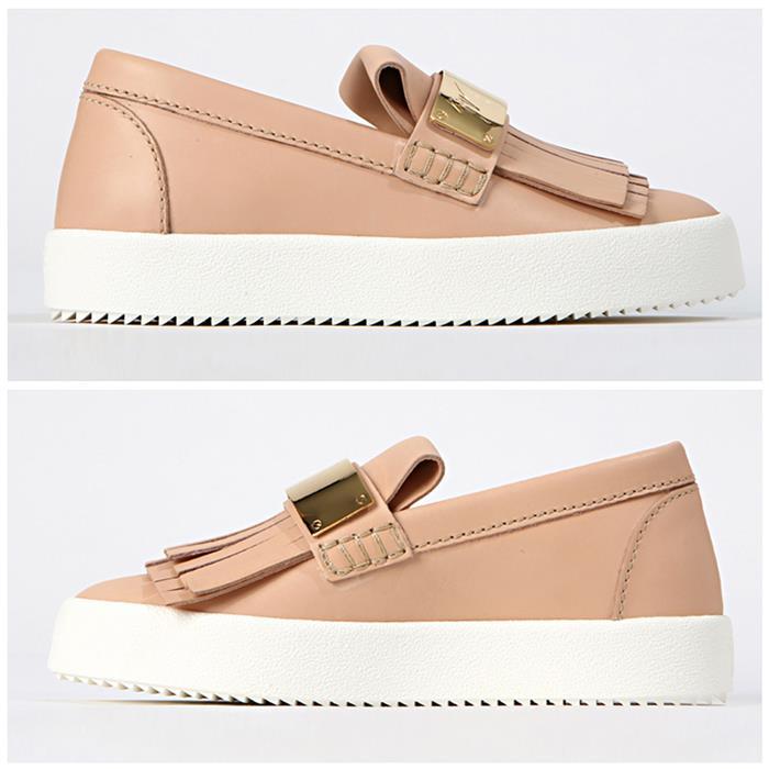 Giuseppe Zanotti May London Gold Bar Slip-On Low Top Sneakers RS7028 SHELL