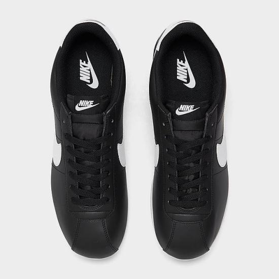 Nike Cortez Leather Sneakers Black White