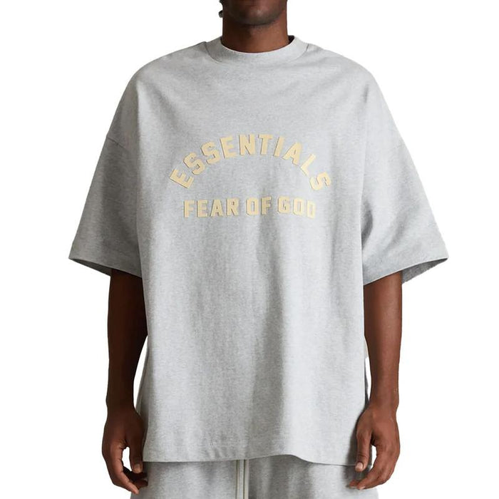 Fear of God Essentials Heavy Jersey T-Shirt Gray Yellow