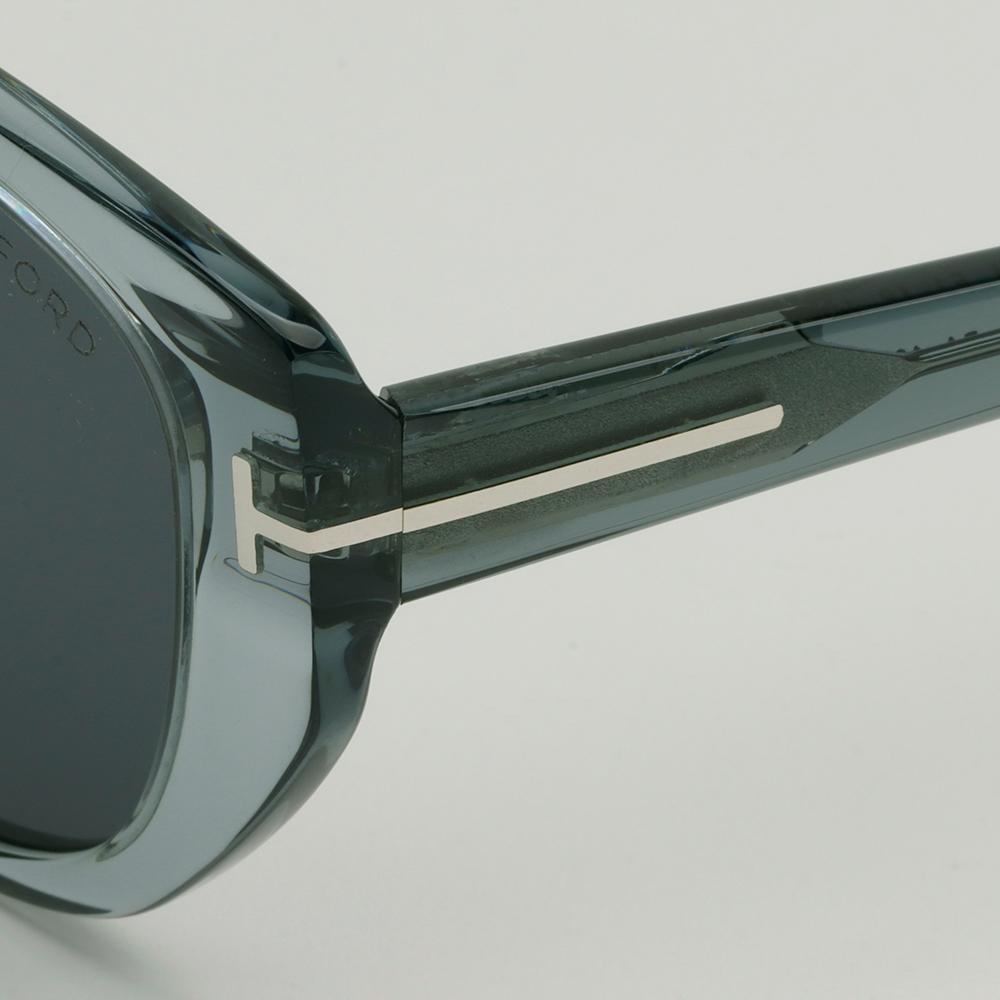 TOM FORD Transparent Blue Acetate Asian Fit Sunglasses TF1168K 90A