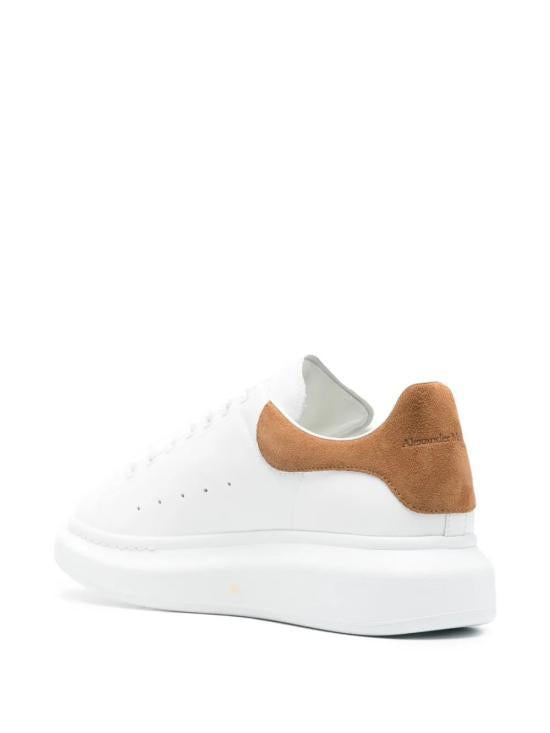 Alexander Mcqueen White Tan Leather Low-Top Sneakers 553680 WIAJW 9900