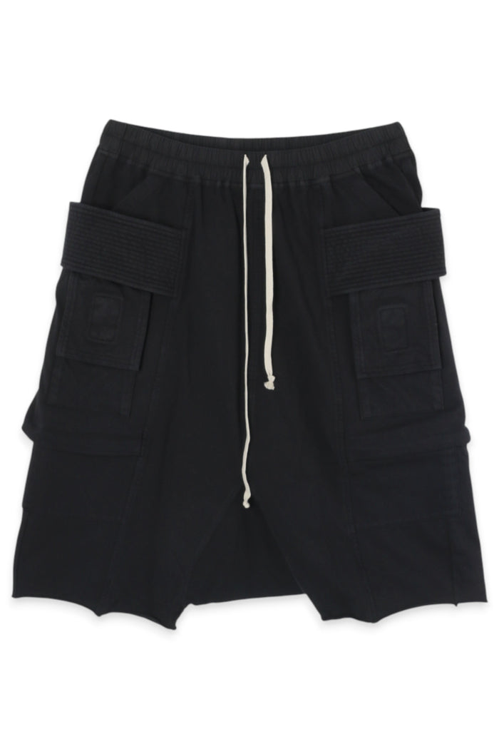 Rick Owens DRKSHDW Creatch Cargo Pods Black Shorts DU01E3382 RIG 09