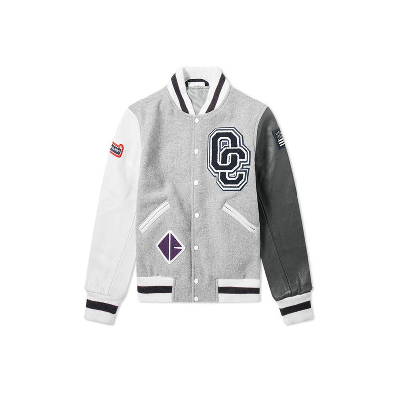 Opening Ceremony Unisex Gray Baseball Varsity Jacket