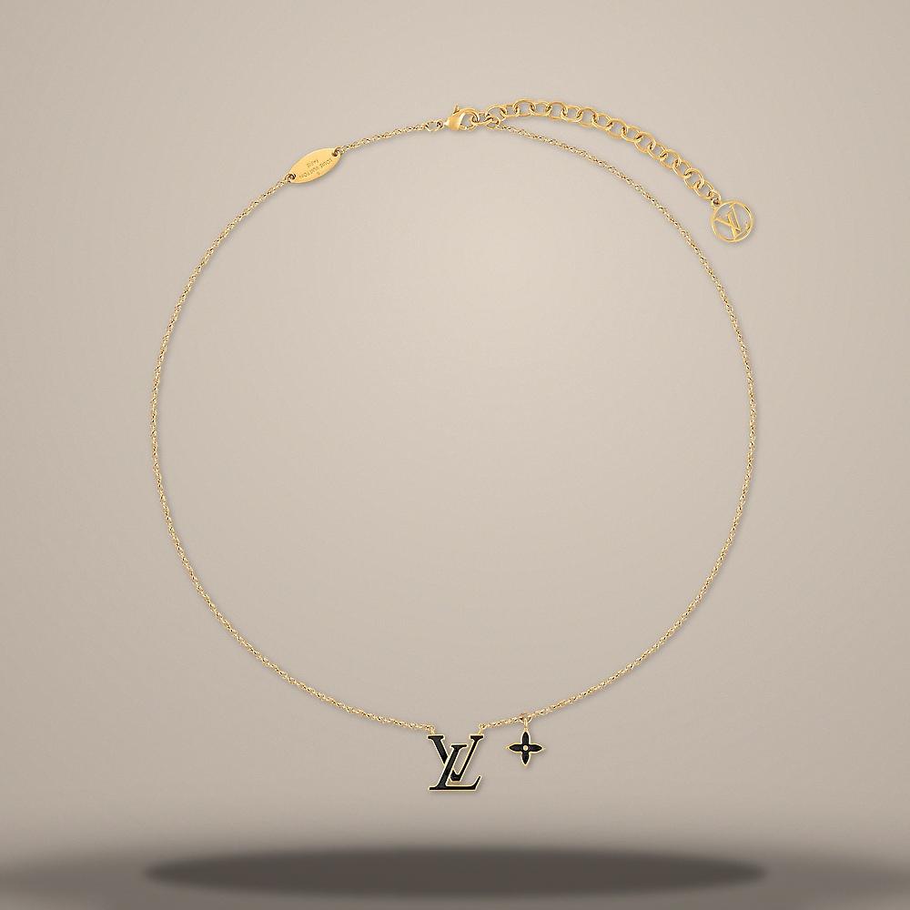 Louis Vuitton LV Iconic Enamel Necklace Gold-Tone Metal M04452