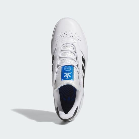 Adidas White Leather Lace-Up Sneakers for Men JH8168 DOM