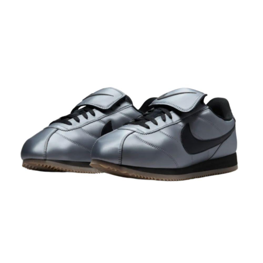 Nike Metallic Cool Gray/Black Cortez Low-Top Sneakers HQ3490 099