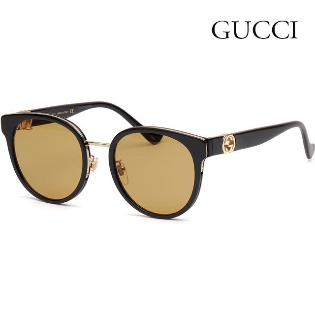 GUCCI Yellow Acetate Asian Fit Sunglasses Unisex