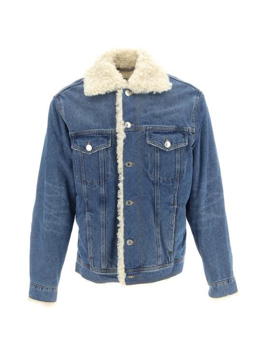 AMI Used Blue Denim Jacket UJK239 DE0016 480