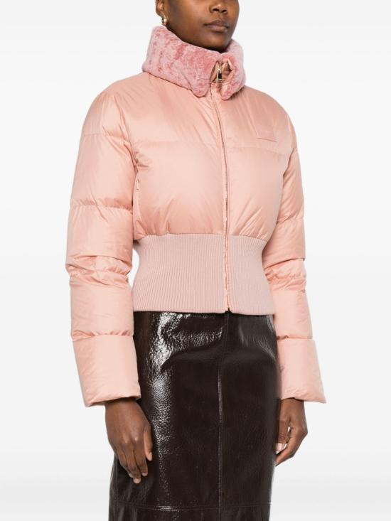 FENDI Pink Short Down Puffer Jacket Men FAN214 AT8VF1T6N