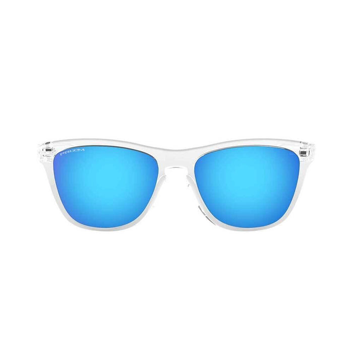 Nike Crystal Clear Frame Prizm Sapphire Lens Sunglasses