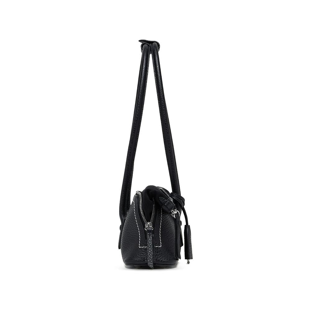 Maison Margiela Black Leather Shoulder Bag
