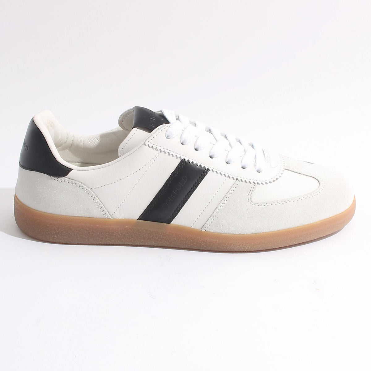 TOM FORD White Archer German Army Low-Top Sneakers J1558 LCL457N 5W028