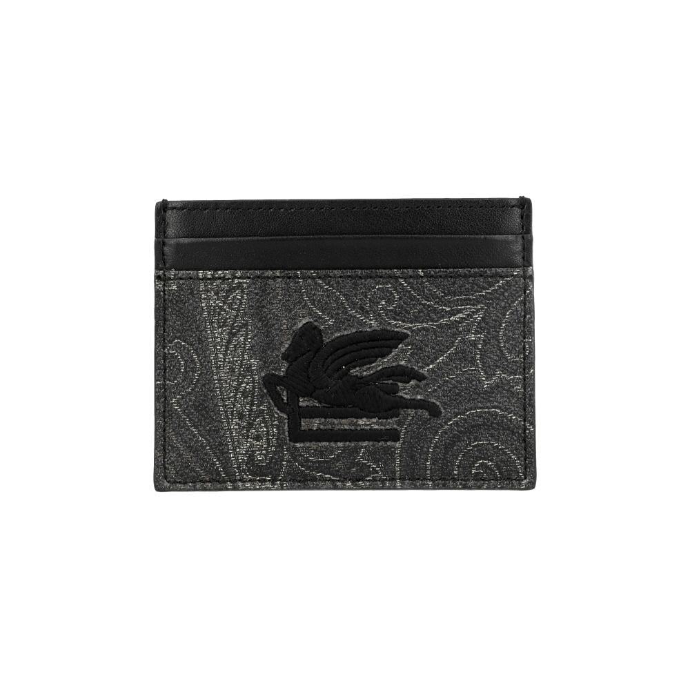 Etro Paisley Jacquard Pegasus Card Holder Wallet MP2E0001AA012 N0000