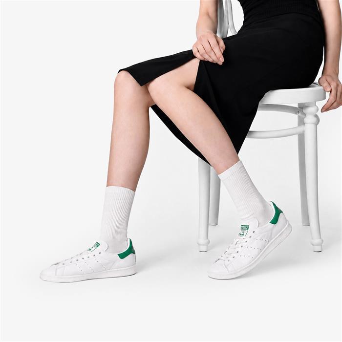 BALENCIAGA x adidas Stan Smith Women’s Low-Top Sneakers White Leather