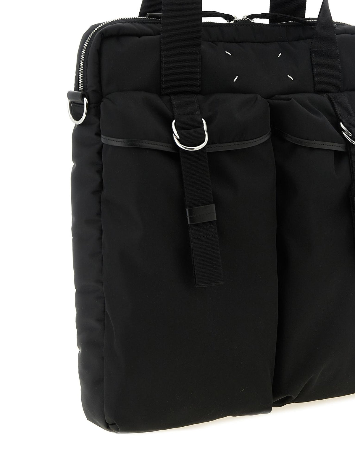 Maison Margiela Black Leather Tote Bag