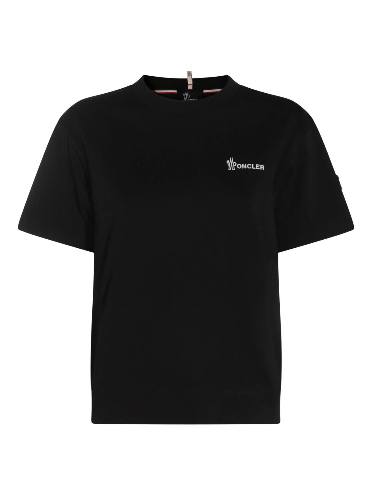 Moncler Black Short Sleeve Cotton T-Shirt