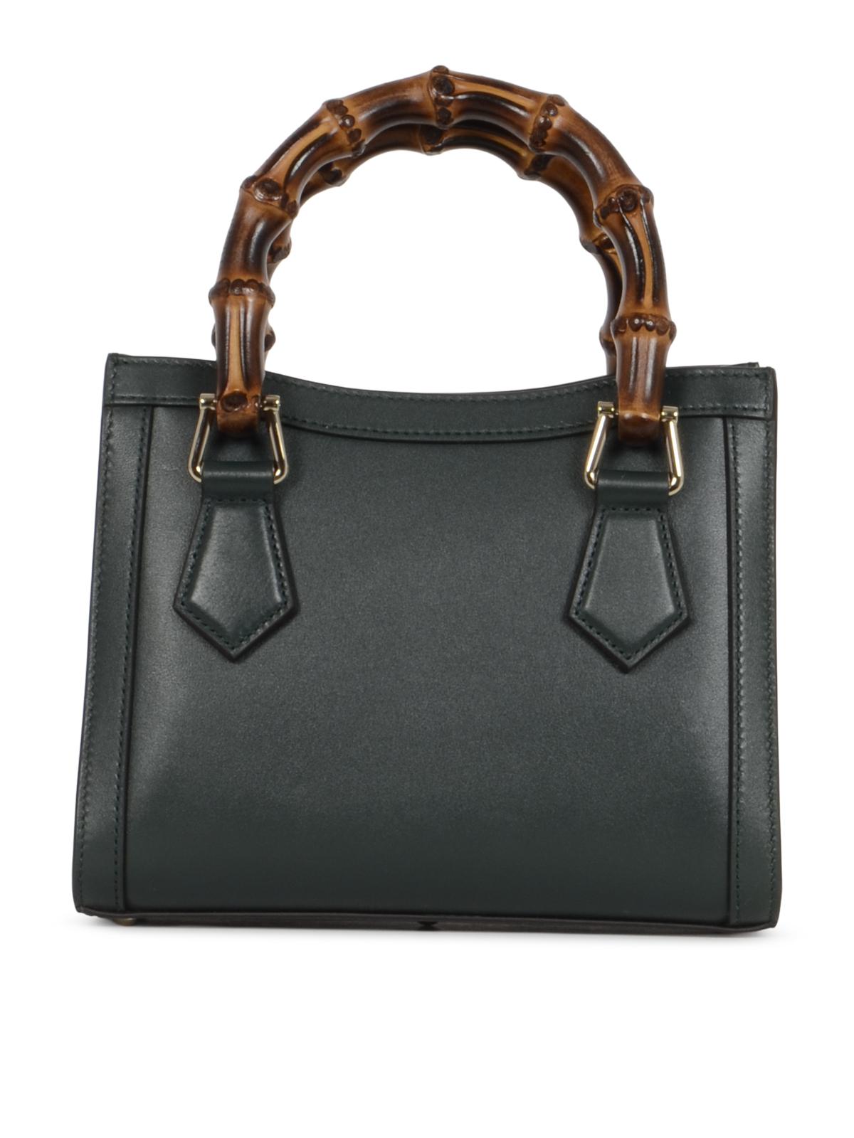 GUCCI Leather Tote Bag Brown