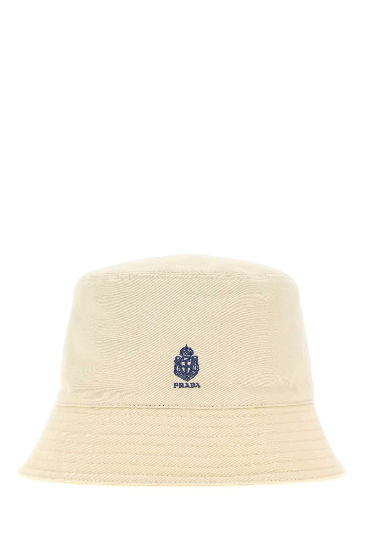PRADA Black Nylon Bucket Hat for Men