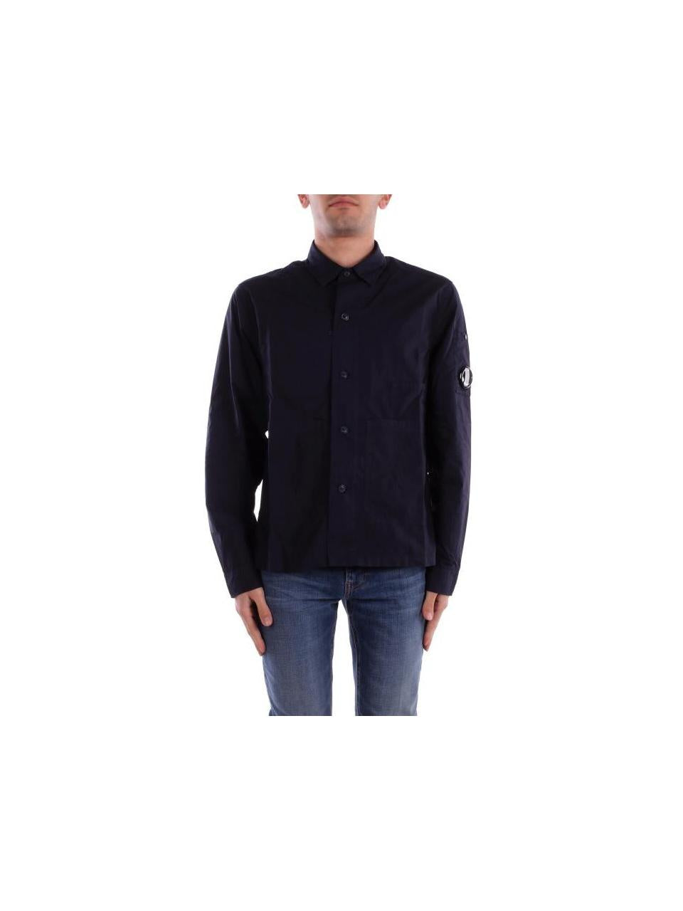 CP Company Poplin Overshirt Long Sleeve Shirt 18CMOS238A 005328G 888