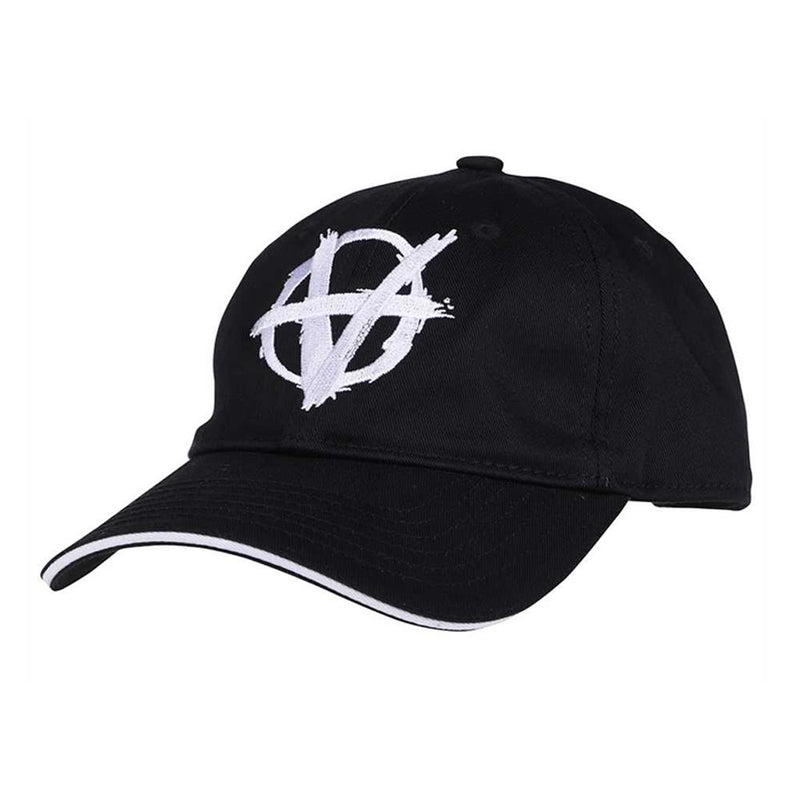 Vetements Anarchy Logo Embroidered Black Baseball Cap