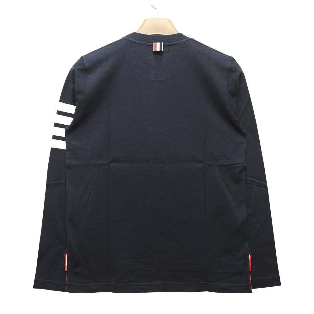THOM BROWNE Women’s Diagonal Stripe Long Sleeve T-Shirt FJS103G 07862 415