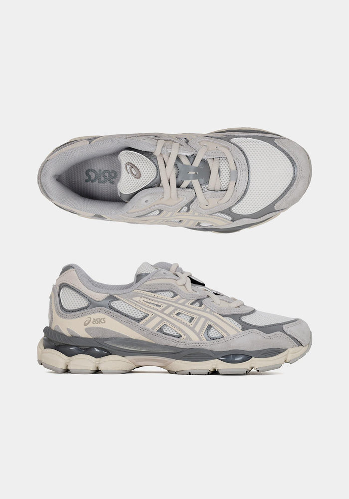 Asics Cream Oyster Gray GEL NYC Low-Top Sneakers