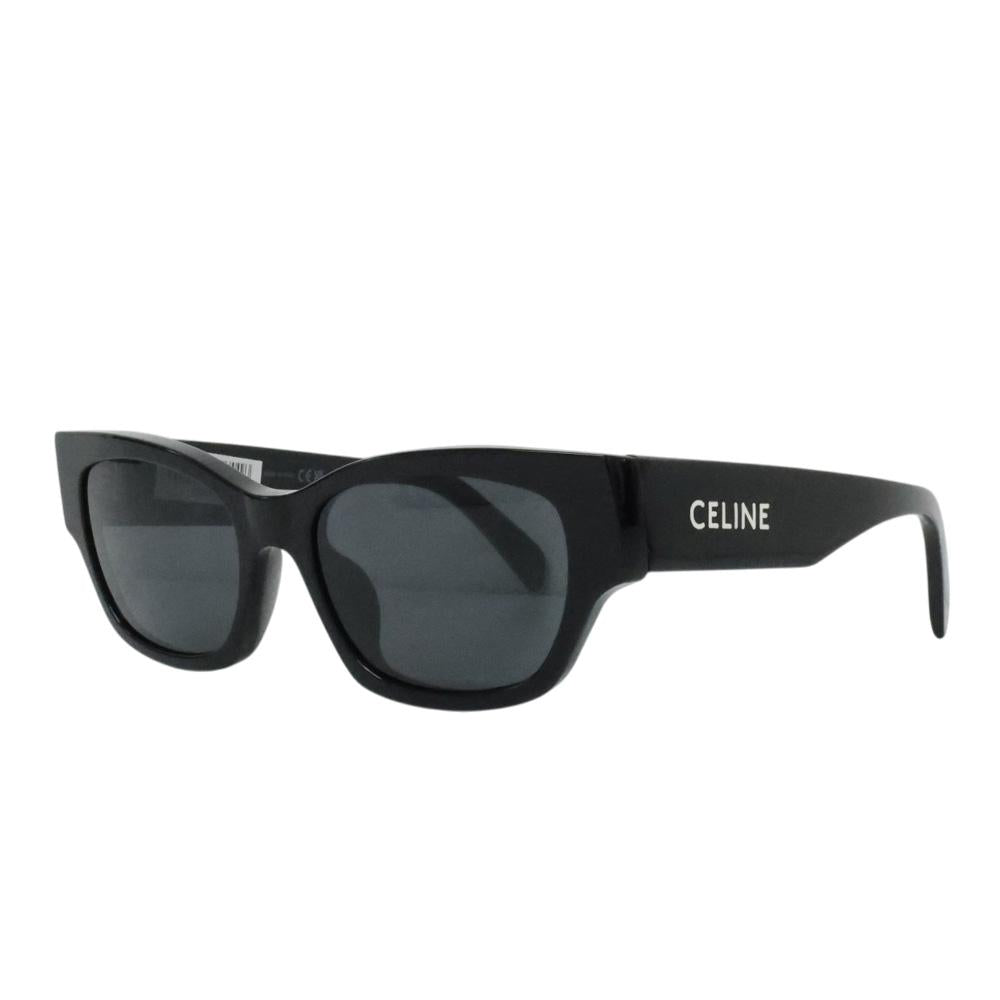 CELINE Monochrome 01 Women’s Sunglasses Black Acetate Oval