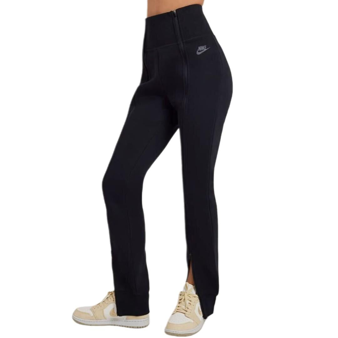 Nike Women’s Black Tech High-Waist Slim Zip Fleece Jogger Pants