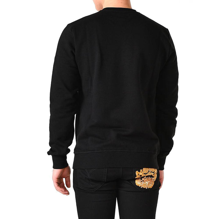 Giuseppe Zanotti Logo Embroidered Crewneck Sweatshirt Black