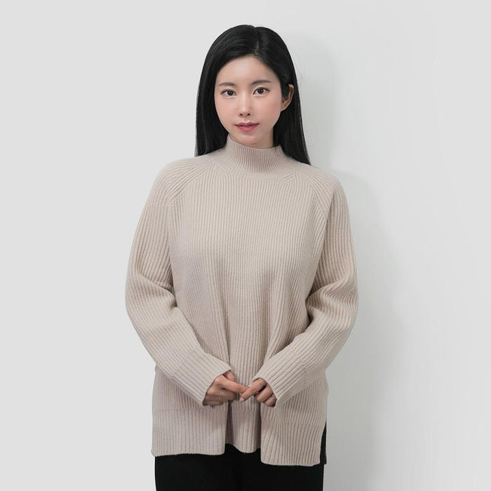 Max Mara Weekend ERIDANI Wool Crewneck Sweater Beige 53663133600 002